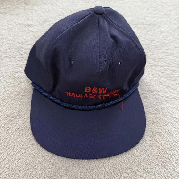 Other - Vintage B&W Haulage & Trucking Rope Snapback Hat Men’s